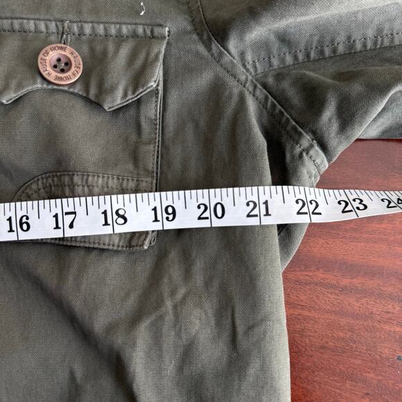 Vintage Y2K Howe military parka mens green jacket studded size M - Picture 8 of 13